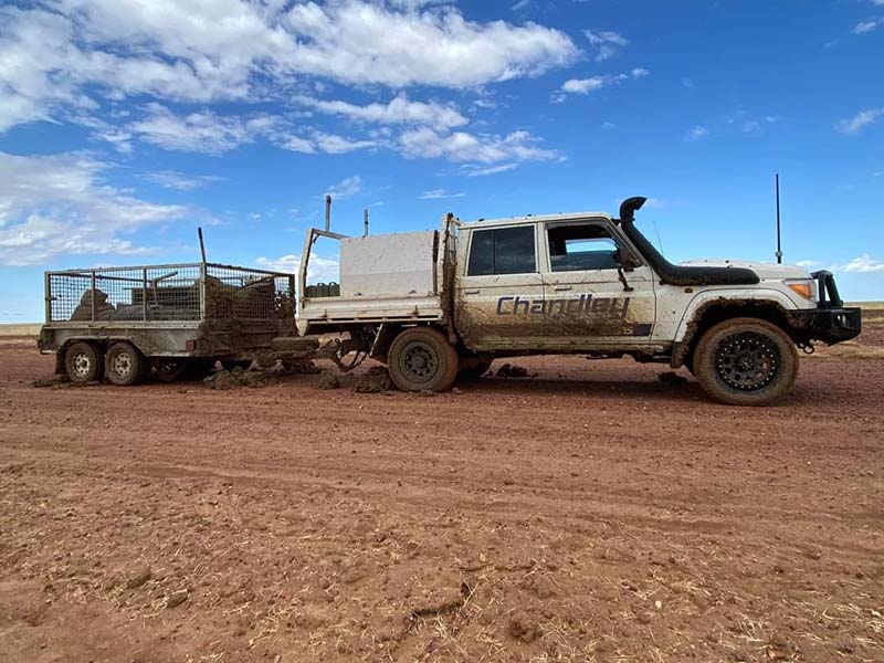 Chandley Plumbing work vehicle in remote area