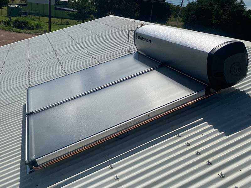 Solar hot water system installed by Chandley Plumbing